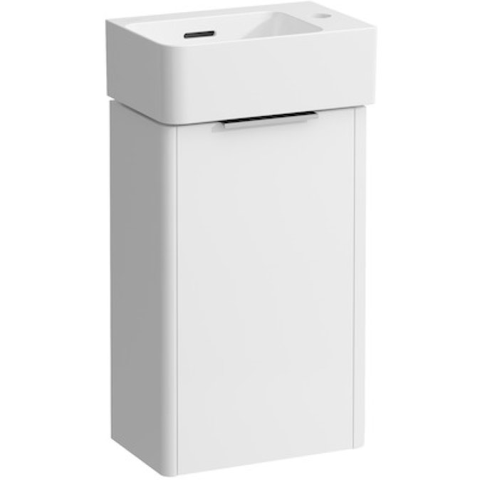 Laufen-VAl-WC-Set Laufen Val Waschtisch 340 mm mit Unterbau weiß Ansicht frontal