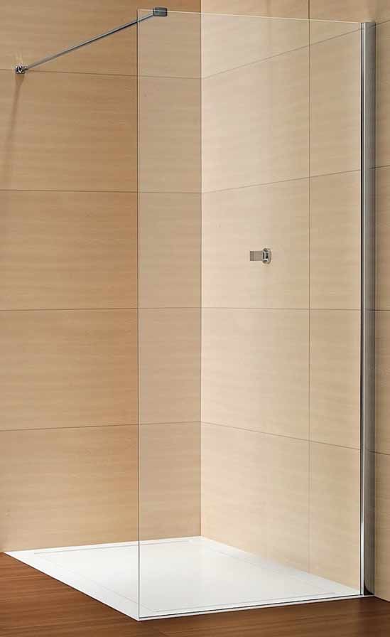 Duka_libero-4000_seitenwand_Walk_IN Duka libero 4000 Walk-In 1200 mm silber matt ESG