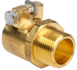 Austroflex-Verschraubung-PN6-32 Austroflex Klemmübergang 32 mm x 1" PN 6 Aussengewinde für Erdwärmerohr