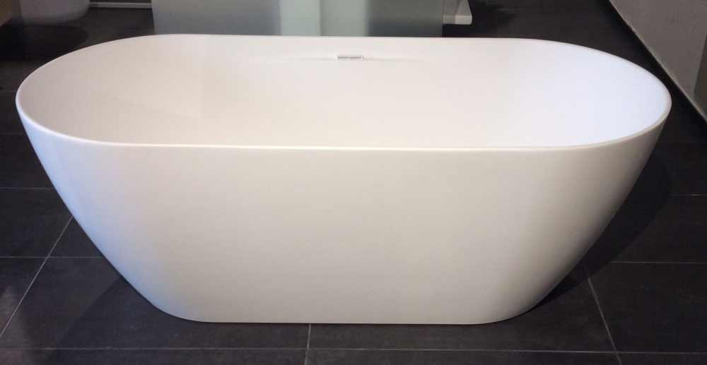 freistehende-Wanne-round Freistehende Badewanne,freistehend, Mineralgußwanne