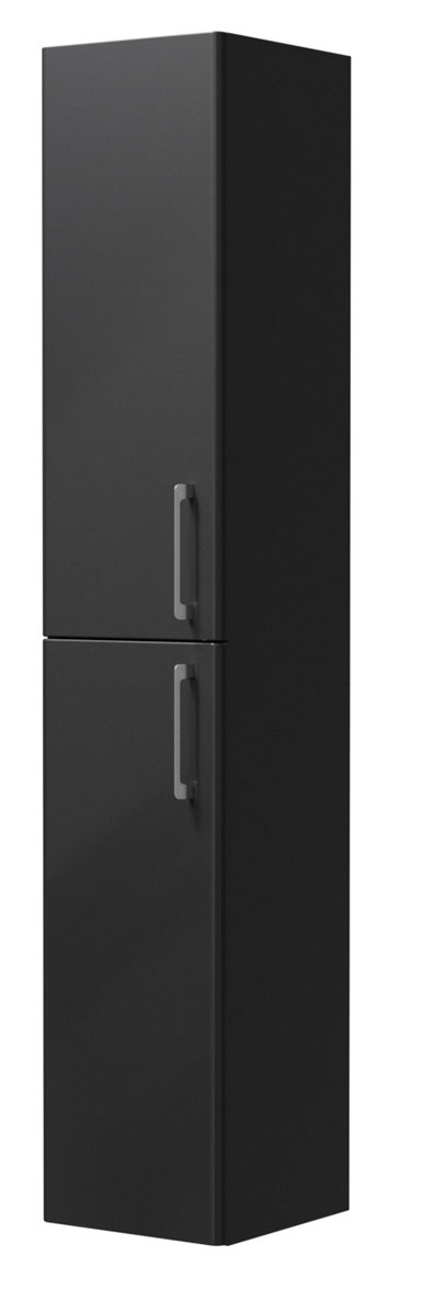 Trinnity One Hochschrank 1600 mm reversibel anthrazit glänzend 