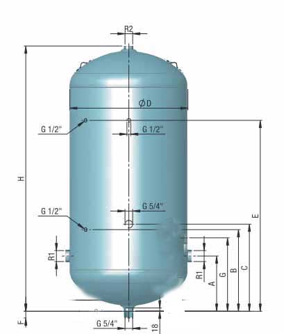Windkessel-ohne-Fuesse-150 Austria Email Windkessel 150 l verzinkt ohne Füsse