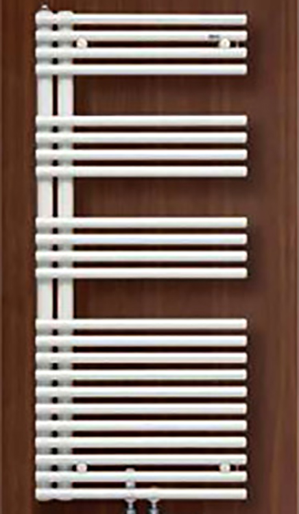 zelfar12050mwSYM_2 Zehnder Design-HK Forma Asym 1161x496mm mit Mittelanschluss Ausführung rechts RAL 9016