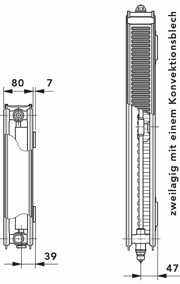 flachheizkoerper-profil-t6-21 Vogel und Noot Heizkörper T6 21 500X920 mm Abmaß