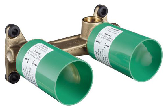 13622_0 Hansgrohe Waschtisch Wand Unterputz Einhandmischer 2-Loch Rohbauteil 13622