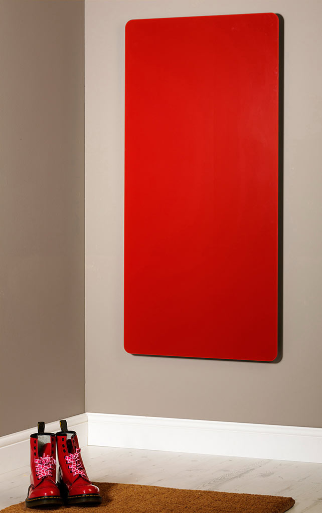 Eyebeam Glas Infrarotheizkörper 700 Watt rot