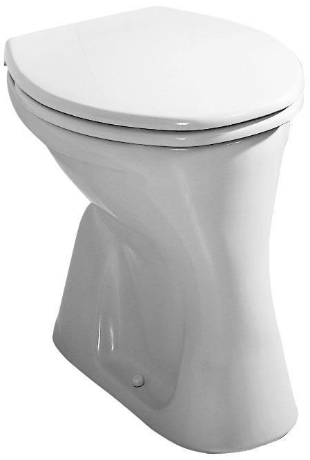 Alva-WC-senkrecht Stand WC senkrecht weiß Flachspüler