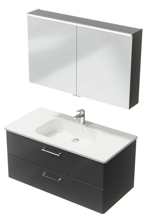 Trinnity One Möbelset 1020 mm anthrazit hochglanz Trinnity One Möbelset 1020 mm anthrazit hochglanz