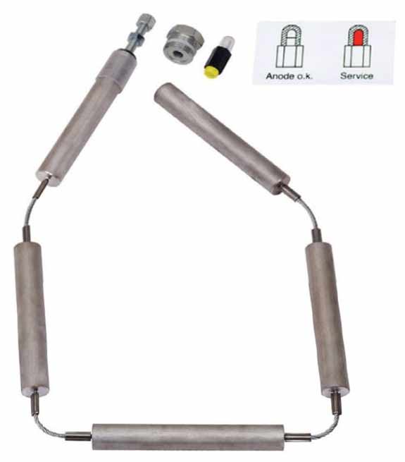 Ketten-Schutzanode-universal-DN32 Universal Ketten Opferanode 1 1/4" mit Signal Signalanode