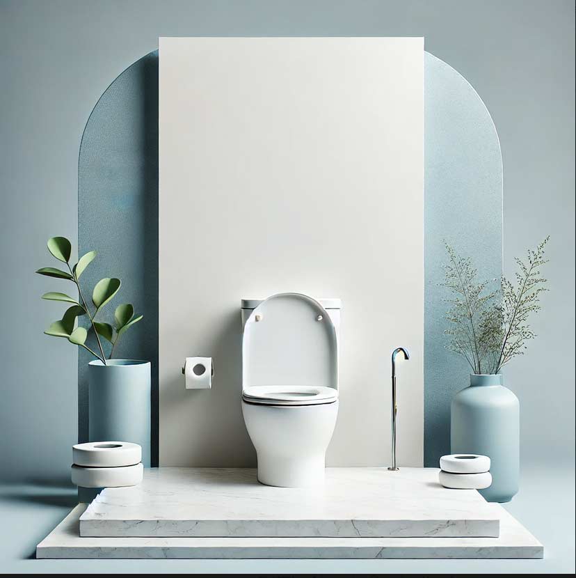 WC Bild WC Anischt von vorne