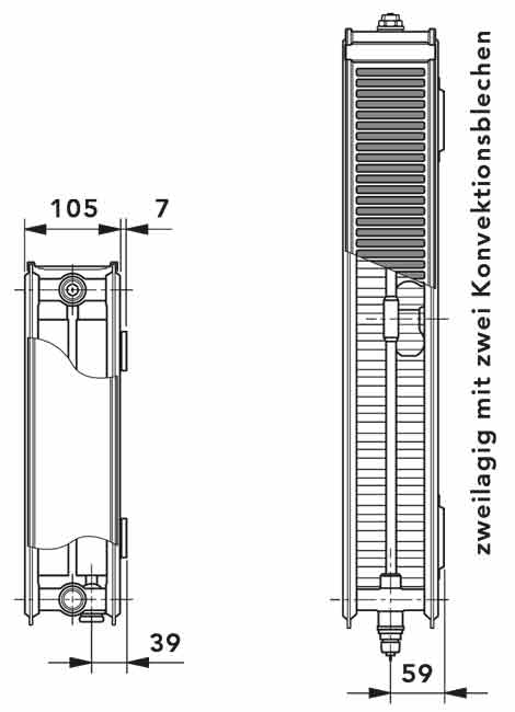 flachheizkoerper-profil-t6-22-vm Vogel und Noot Heizkörper T6 22 600X1600 mm Maß