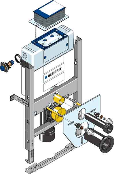 Huter-1035-Montagegestell-Omega Huter 1035-G  WC-Montageelement Omega H82