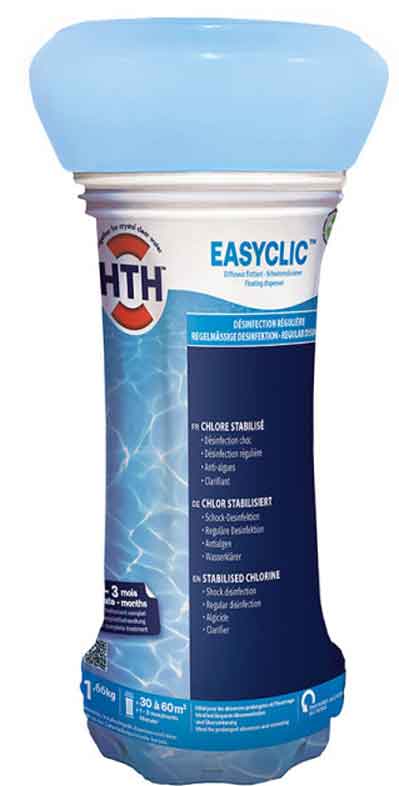 HTH Easyclic Komplettpflege 1,66 kg Dosierschwimmer