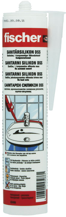 SIlikon_DSS_0 Fischer Sanitärsilikon DSSA weiß