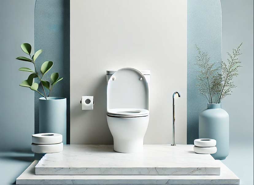 WC schön Ansicht WC von vorne