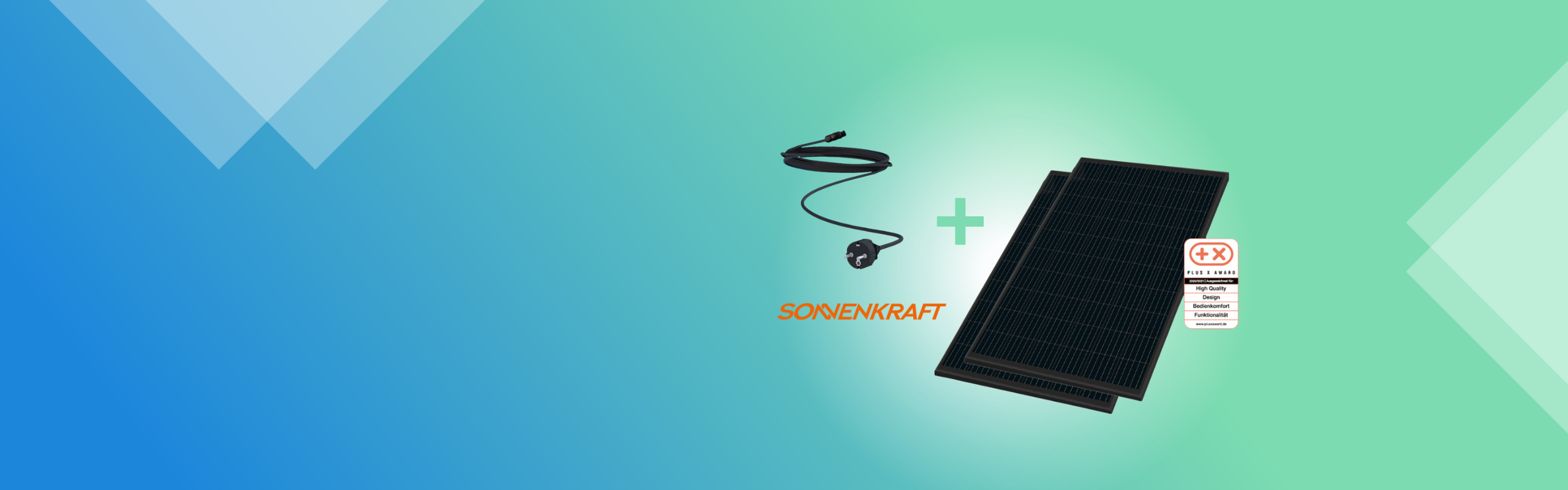 Aktion Balkonkraftwerk Zwei Balkonkraftwerke nebeneinander, symbolisieren die 2-für-1 Aktion für nachhaltige und effiziente Solarstromerzeugung zu einem attraktiven Preis