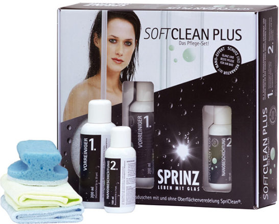 ON11109_0 Pflegeset SoftClean für .Duschabtrennungen und andere Glaselemente