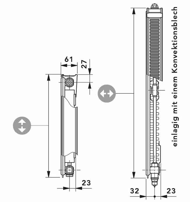 flachheizkoerper-profil-t611vmfPnus8J9fNshq Vogel und Noot Heizkörper T6 11 500X1200 mm Maß