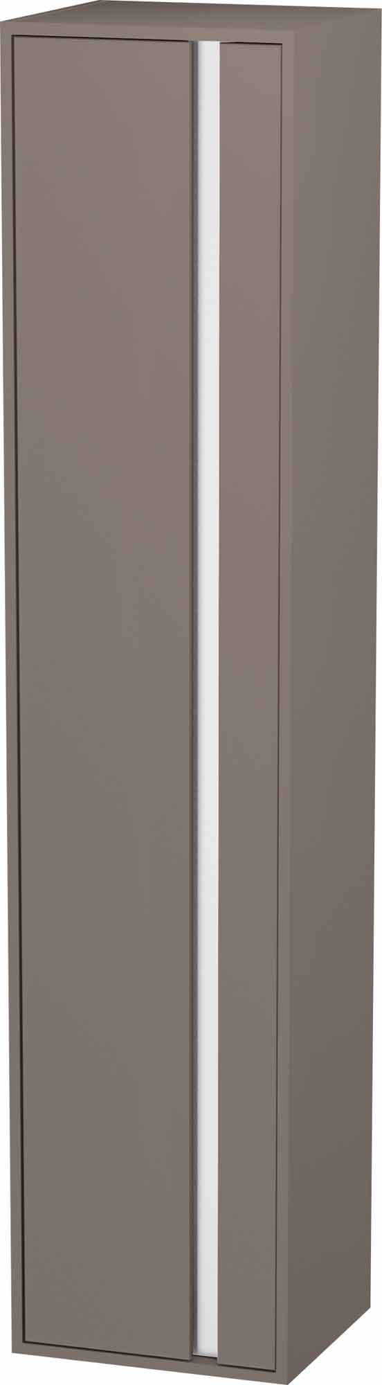 Duravit Ketho Hochschrank links Basalt Matt 