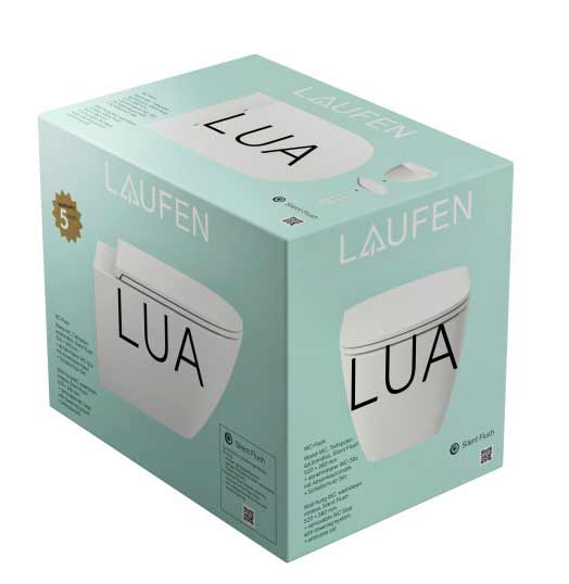 Laufen LUA verpackt im Karton