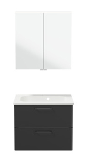 Trinnity One Möbelset 620 mm anthrazit hochglanz Trinnity One Möbelset 620 mm anthrazit hochglanz