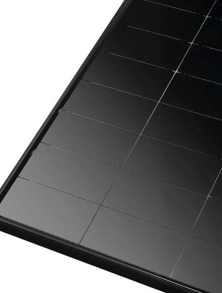 Sonnenkraft Doppelglasmodul 480 Wp Rahmen schwarz KPV 480 Ansicht schräg