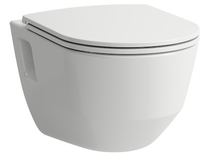 2096-4-WC-Set Laufen Wand WC Set spülrandlos Pro mit Sitzbrett mit Absenkautomatik