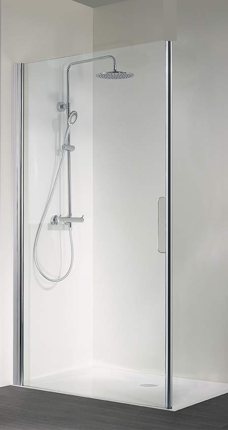 HSK-Walk-In-Easy HSK Walk In Easy 1200 mm silber matt,  ESG Glas klar