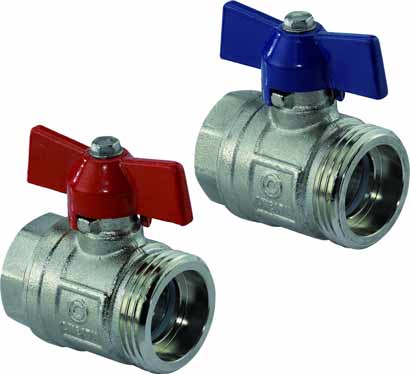 Uponor-Kugelhahn-DN25-DN20 Uponor Kugelhahn Set 1"-1"