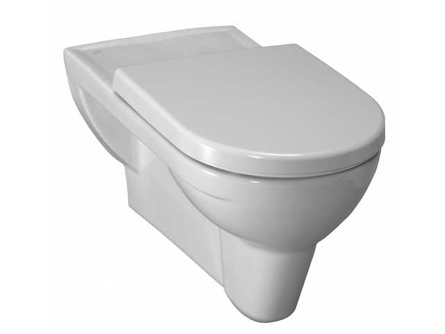 Laufen 2095.3 Wand-Flachspül-WC Pro Ausladung 70cm weiss verlängert