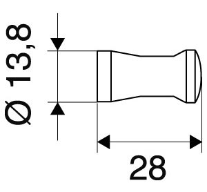 Varia-Haken-28-mm-Mass Varia Handtuchhaken 28 mm Maßblatt