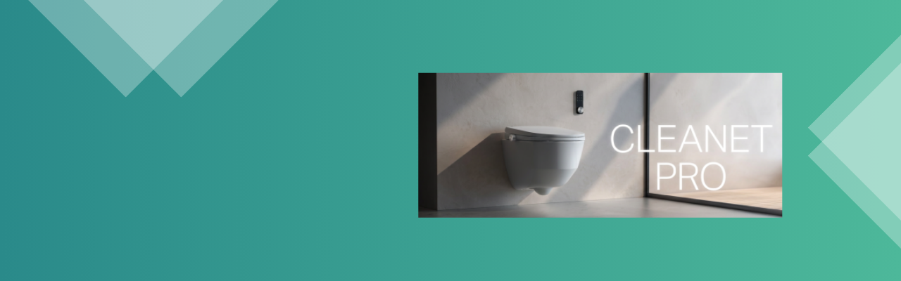 Bild von einem Laufen Dusch WC welches in Aktion ist