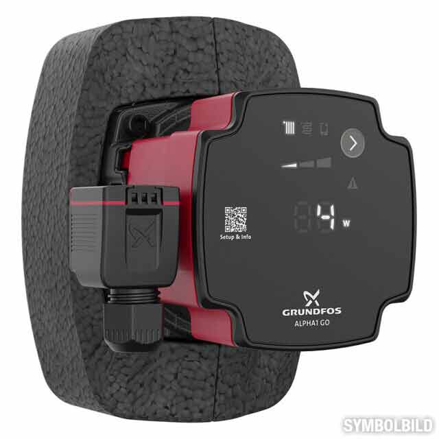 Grundfos Alpha1 Go 25-40 Heizungspumpe 180 mm Grundfos Alpha1 Go 25-40 Heizungspumpe 180 mm