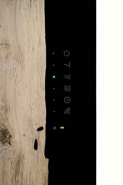 Eyebeam-Wood2 Eyebeam Wood Infrarotheizkörper 1500 Watt Bedienfeld