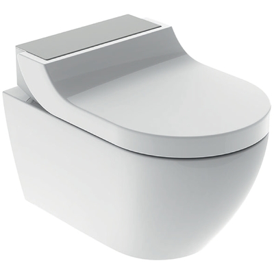 146-290-FW-1 Geberit AquaClean Tuma Comfort Dusch Komplettset Wand WC mit Duschsitz weiß/Edelstahl 146.290