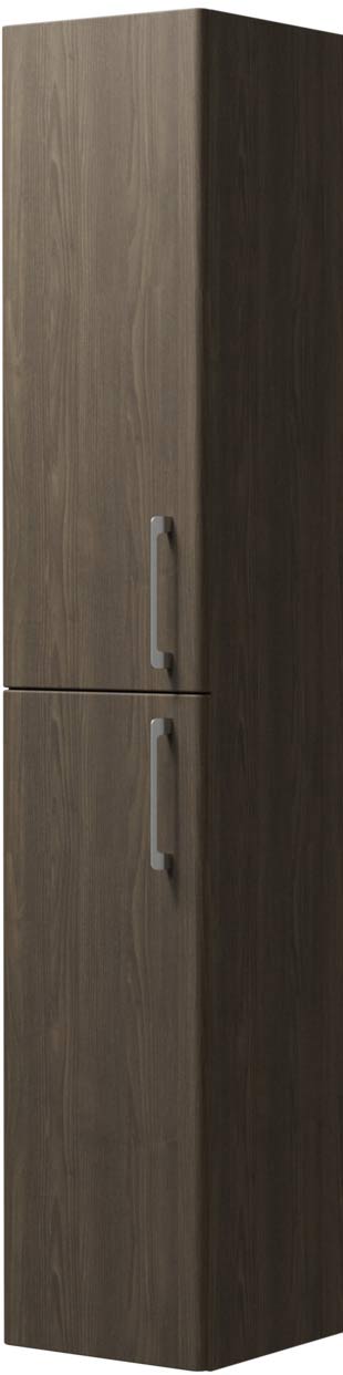 Trinnity One Hochschrank 1600 mm reversibel Marone Dekor Trüffel 