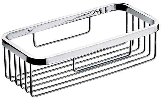 Varia-Seifenkorb-gerade Schwammkorb gerade verchromt