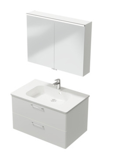 Trinnity One Möbelset 820 mm weiß hochglanz Trinnity One Möbelset 820 mm weiß hochglanz