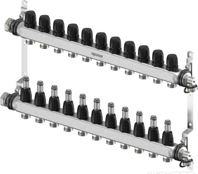 Uponor Smart S- FBHZG Verteiler 11 Heizkreise