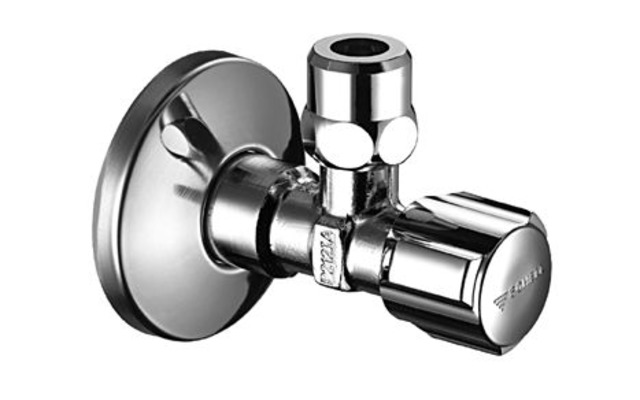 Sch04907 Schell Eckventil 1/2" m.Schubrosette verchromt mit Längenausgleich