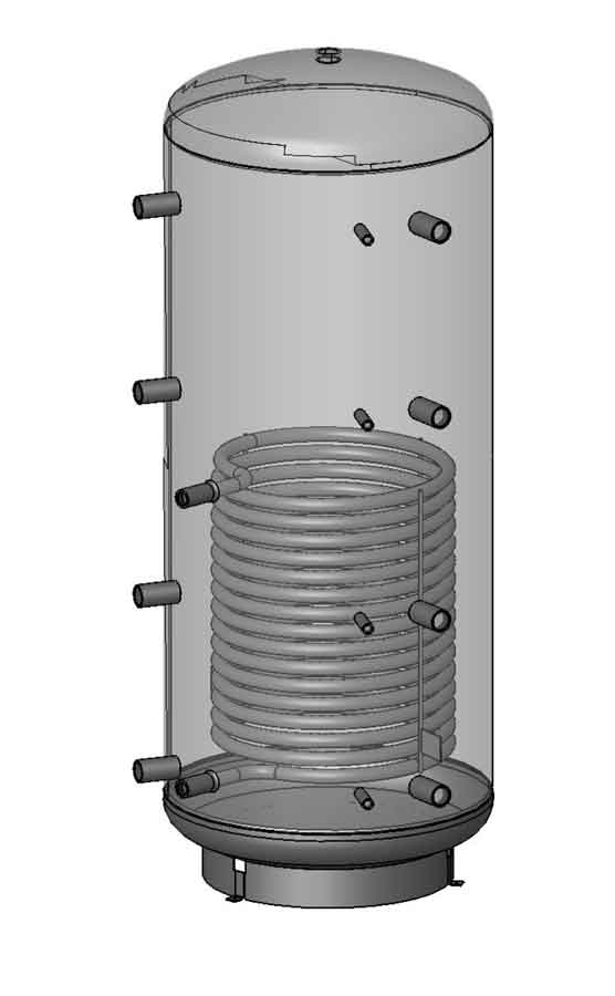 Trinnity-Pufferspeicher-PSR Trinnity Pufferspeicher PSR 500-1000 L mit Isolierung
