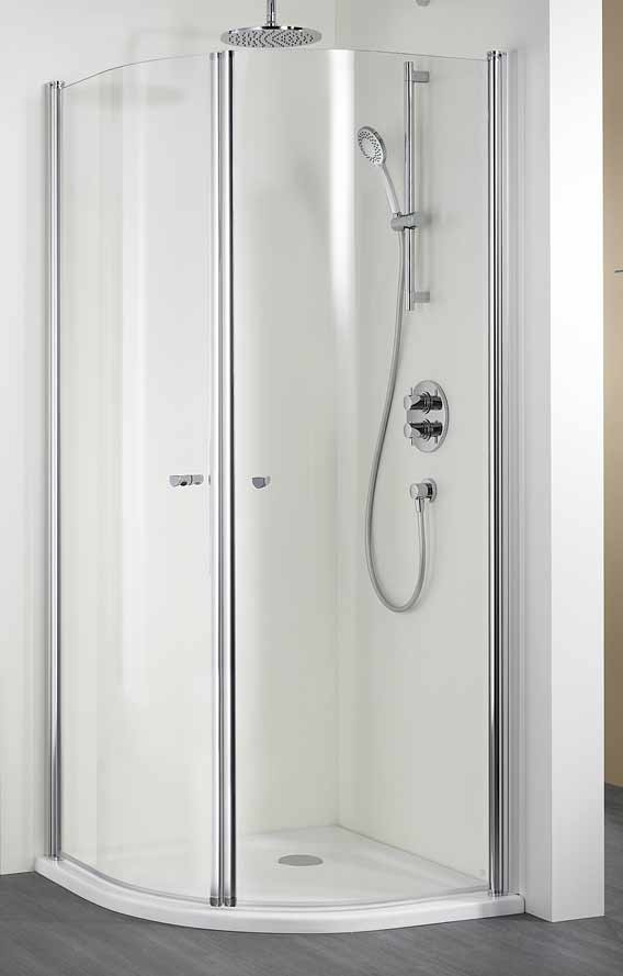 HSK-Runddusche-Exclusiv-2-t HSK Runddusche EXKLUSIV 900 X 2000 mm, Echtglas, klar, silber matt