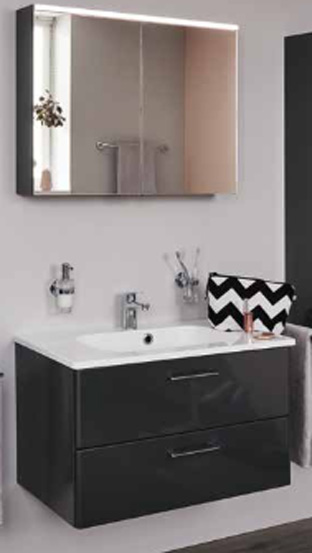Trinnity One Möbelset 820 mm anthrazit hochglanz Trinnity One Möbelset 820 mm anthrazit hochglanz